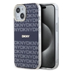 Picture of DKNY - DKNY PC/TPU Repeat Pattern Tonal Stripe Magsafe Case for iPhone 15 Blue