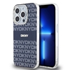 Picture of DKNY - DKNY PC/TPU Repeat Pattern Tonal Stripe Magsafe Case for iPhone 15 Pro Blue