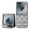 Picture of DKNY - DKNY PU Leather Checkered Pattern and Stripe Case for Samsung Galaxy Z Flip 6 Beige