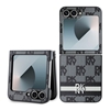 Picture of DKNY - DKNY PU Leather Checkered Pattern and Stripe Case for Samsung Galaxy Z Flip 6 Black