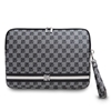 Picture of DKNY - DKNY PU Leather Checkered Pattern and Stripe Laptop Sleeve 13/14" Black