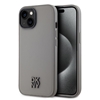 Изображение DKNY - DKNY PU Leather Stack Logo Magsafe Case for iPhone 15 Grey