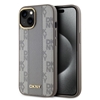 Изображение DKNY Apple DKNY PU Leather Checkered Pattern Magsafe Case for iPhone 15 Beige