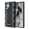 Picture of DKNY DKNY Leather Checkered Mono Pattern MagSafe Case for Samsung Galaxy S24 Ultra - Black