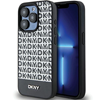 Picture of DKNY DKNY Leather Printed Pattern Metal Logo MagSafe Case for iPhone 15 Pro - Black