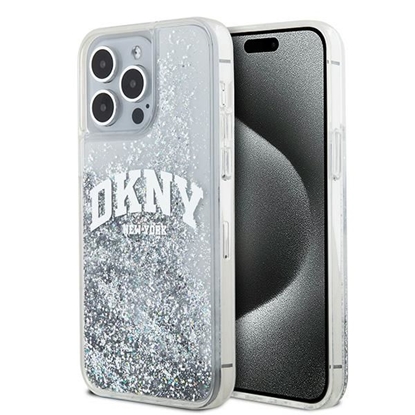 Attēls no DKNY DKNY Liquid Glitter Big Logo case for iPhone 15 Pro - white