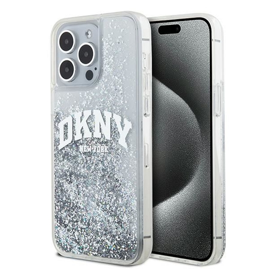 Picture of DKNY DKNY Liquid Glitter Big Logo case for iPhone 15 Pro - white