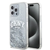 Picture of DKNY DKNY Liquid Glitter Big Logo case for iPhone 15 Pro - white