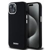 Picture of DKNY DKNY Liquid Silicone Small Metal Logo MagSafe Case for iPhone 15 Plus / 14 Plus - Black