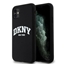 Attēls no DKNY DKNY Liquid Silicone White Printed Logo MagSafe Case for iPhone 11/Xr - Black