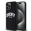 Picture of DKNY DKNY Liquid Silicone White Printed Logo MagSafe iPhone 13 Pro Max Case - Black