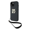 Picture of DKNY DKNY Wrist Strap Stock Logo case for iPhone 15 / 14 / 13 - black