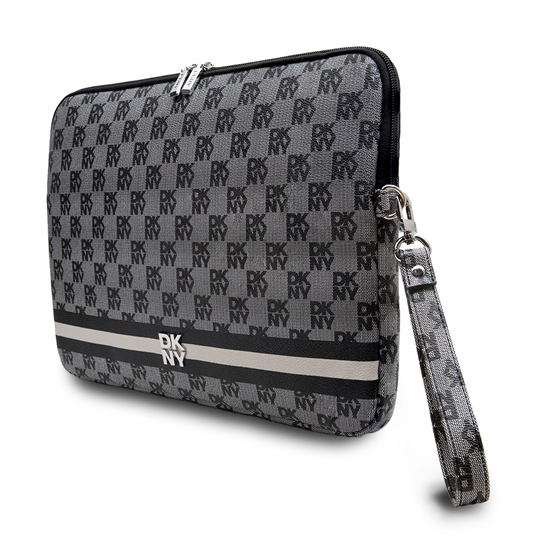 Изображение DKNY PU Leather Checkered Pattern and Stripe Lapto