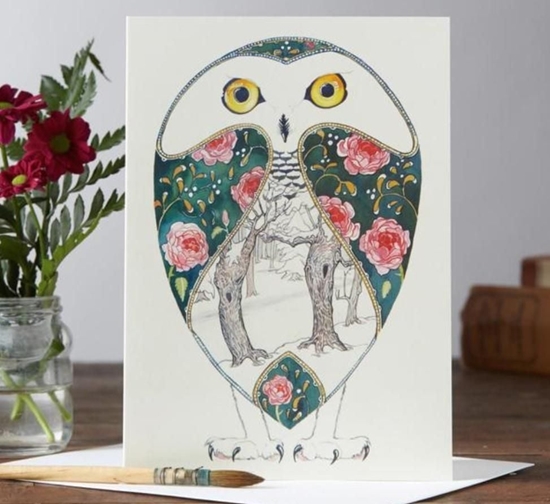 Picture of DM Collection Karnet A040 B6 + koperta Zimowa sowa