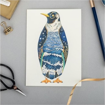 Attēls no DM Collection Karnet A094 B6 + koperta Pingwin