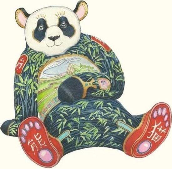 Picture of DM Collection Karnet A121 B6 + koperta Panda