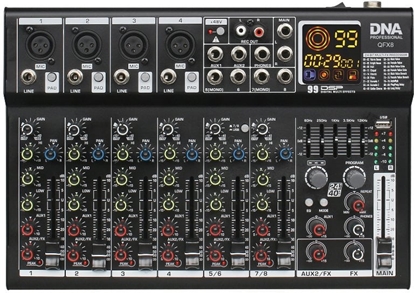 Attēls no DNA QFX8 analogowy mikser dwiku 8 kanaów Blueto