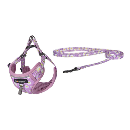 Attēls no Dogness walking set leash+harness for dog (pink)
