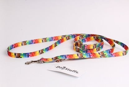 Picture of DogStuffs DogStuffs Smycz Regulowana  Piksele 15mm/220cm