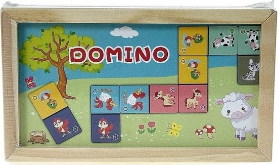 Изображение Domino drewniane Zwierztka