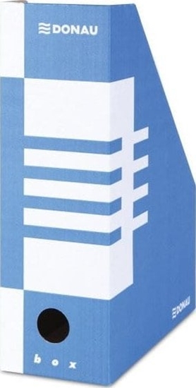 Picture of Donau POJEMNIK NA CZASOPISMA KARTONOWY DONAU 100 BIAO-NIEBIESKI