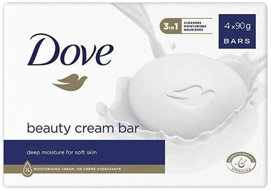 Picture of Dove  Dove, Beauty, Kremowe mydo, 4x 90g