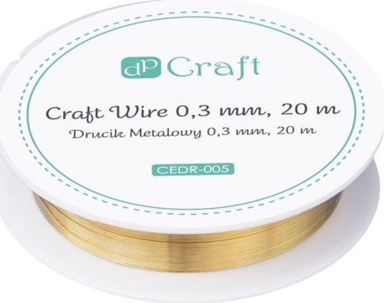 Picture of DP Craft Drucik metalowy DPCRAFT 0, 3mm 20m - zoty Dalprint