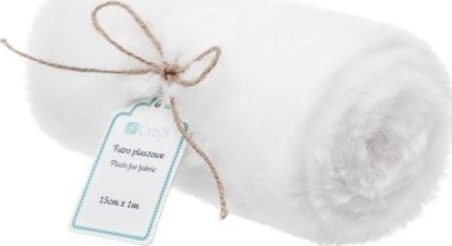 Attēls no DP Craft Futro pluszowe DPCRAFT 15cm x 1m biay Dalprint