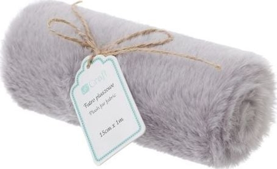 Picture of DP Craft Futro pluszowe DPCRAFT 15cm x 1m szary Dalprint