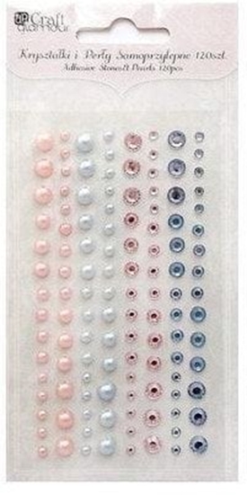 Picture of DP Craft Krysztaki i pery samoprzylepne 120 sztuk Sweet Pink&Blue