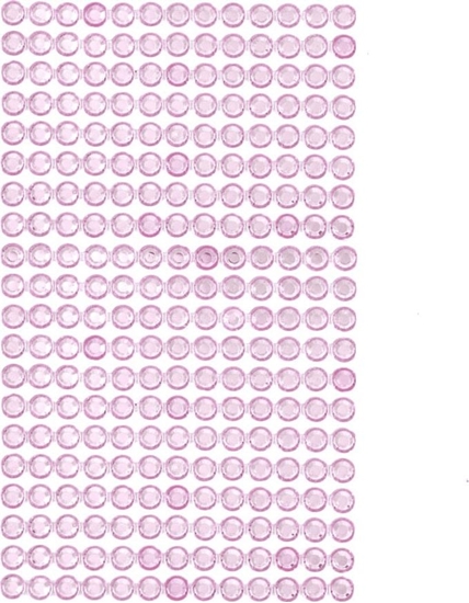 Picture of DP Craft Krysztaki samoprzylepne 6 mm Light Pink GRKR-051