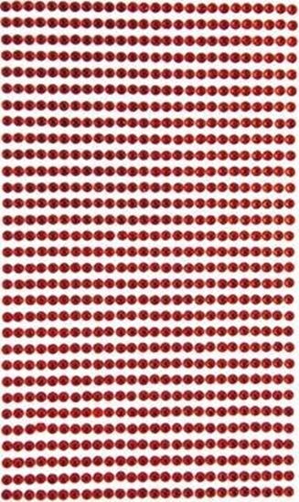 Изображение DP Craft Krysztaki samoprzylepne DPCRAFT 3mm, 806 szt. - red Dalprint