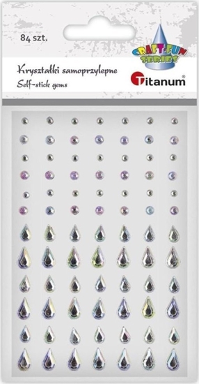 Picture of DP Craft Krysztaki samoprzylepne Krople 84szt