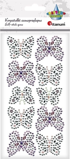Picture of DP Craft Krysztaki samoprzylepne Motyle 10szt