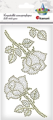 Picture of DP Craft Krysztaki samoprzylepne Róe zoto-biae 2szt