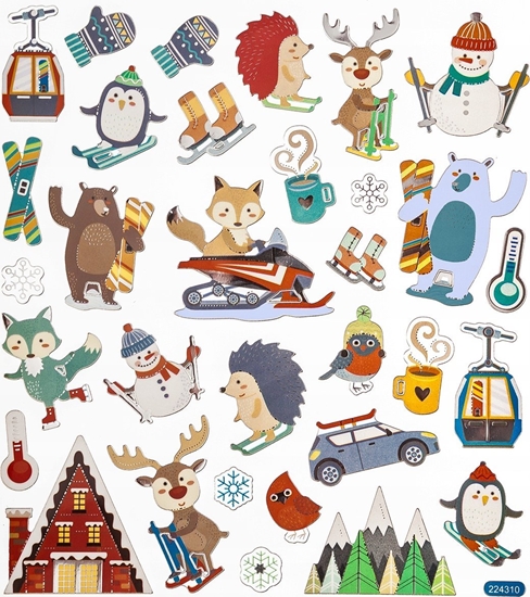 Изображение DP Craft Naklejki Sporty zimowe 32Szt