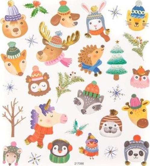 Picture of DP Craft Naklejki witeczne Zwierzaki 29Szt