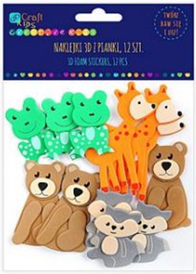 Изображение DP Craft Naklejki z pianki 3D ZwierzÄtka lene