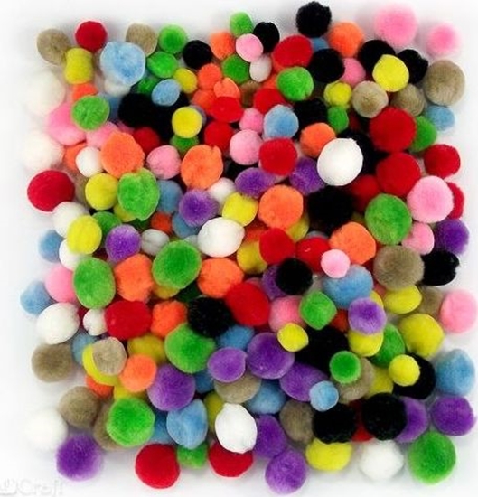 Picture of DP Craft Pompony akrylowe DPCRAFT mix, 300 szt. Dalprint