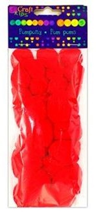 Attēls no DP Craft Pompony akrylowe mix Czerwone