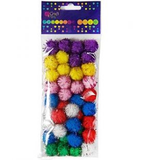 Изображение DP Craft Pompony dekoracyjne metalizowane mix