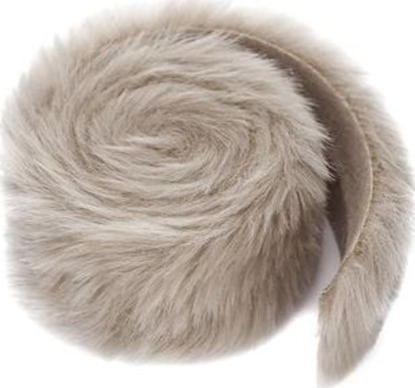 Attēls no DP Craft Tama z futrem DPCRAFT 6cm x 2m - beowy Dalprint