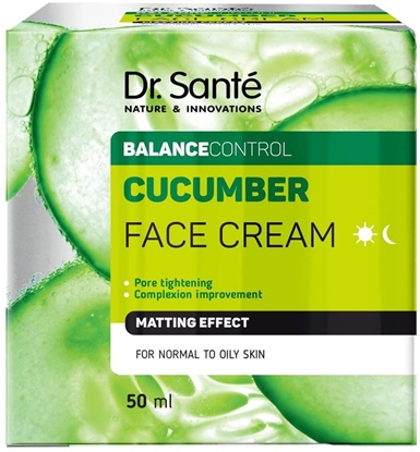 Picture of Dr. Sante Balance Control Krem Matujcy Do Skóry Normalnej i Przetuszczajacej Si Ogórek 50ml