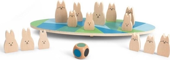 Picture of Drewniane Balansujce króliczki