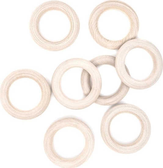 Picture of Drewniane kóko do makramy 45mm 8szt