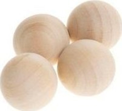 Attēls no BREWIS Drewniane kulki bez otworu 30mm 4szt