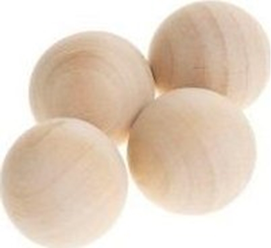 Picture of BREWIS Drewniane kulki bez otworu 30mm 4szt