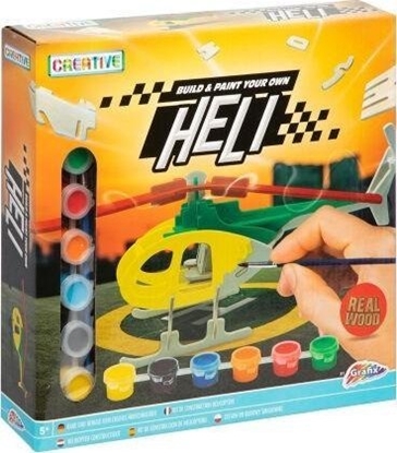 Picture of Drewniany helikopter, 6 farb + pdzel