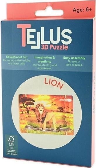 Изображение Drewniany rozkadany teatrzyk 3D - Lew