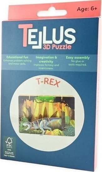 Изображение Drewniany rozkadany teatrzyk 3D - T-Rex